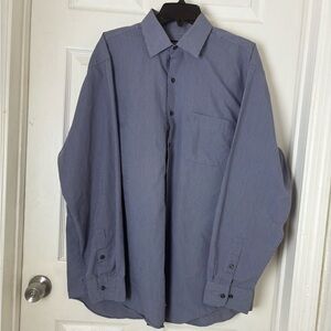 Alfani Long Sleeves Solid Plaid Dress Shirt